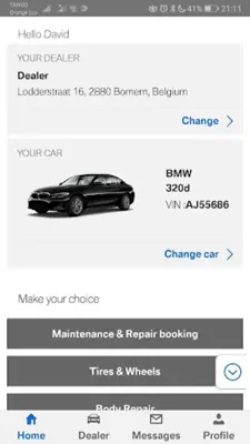 BMW/MINI Belux android App screenshot 3